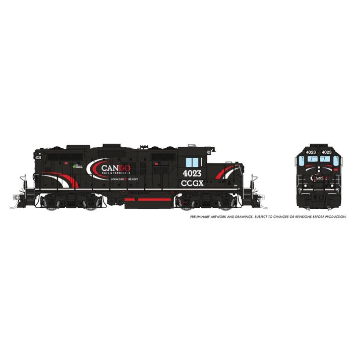 Rapido GP9u Cando CCGX #4423 ESU LokSound DCC HO Scale