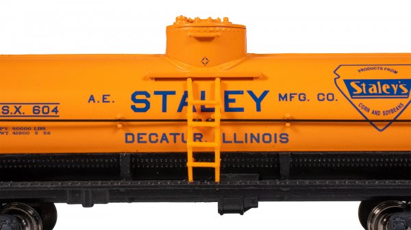 Bachmann Silver Series(R) (17805) | 40' Single-Dome Tank Car | Staley #604 | HO Scale