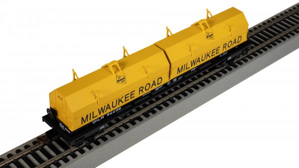 Bachmann Silver Series(R) (71426) | 55' Steel Coil Car / Load | Milwaukee Road #92258 | HO Scale