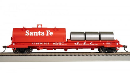 Bachmann Silver Series(R) (71405) | 55' Steel Coil Car / Load | Santa Fe #91921 | HO Scale