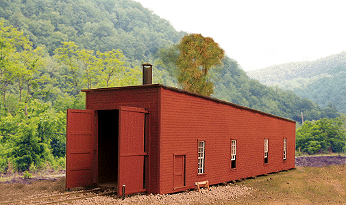 B.T.S. (27502) | Single-Stall Switcher Shed (Kit) | HO Scale