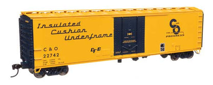 WalthersMainline (910-2855) | 50' PC&F Insulated Boxcar | Chesapeake & Ohio #22743 | HO Scale