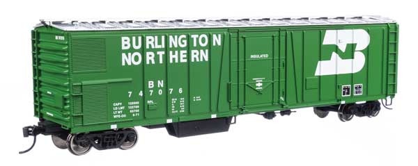 Walthers Mainline (910-3779) | 50' AAR Mechanical Refrigerator Car | Burlington Northern #747087 | HO Scale