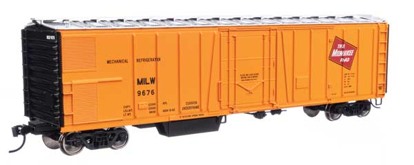 Walthers Mainline 50' AAR Mechanical Refrigerator Car - Milwaukee Road #9676 - HO Scale