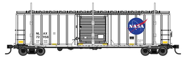 WalthersMainline 910-3806 50' Rocket Train Clearance Car NASA NLAX #72958 HO Scale Pre-Order