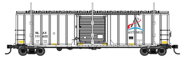 WalthersMainline 910-3810 50' Rocket Train Clearance Car Artemis NLAX #111622 HO Scale Pre-Order
