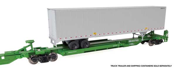 WalthersMainline (910-5263) • 263' Five-Unit All-Purpose 48' Spine Car • Burlington Northern #637501 • HO Scale