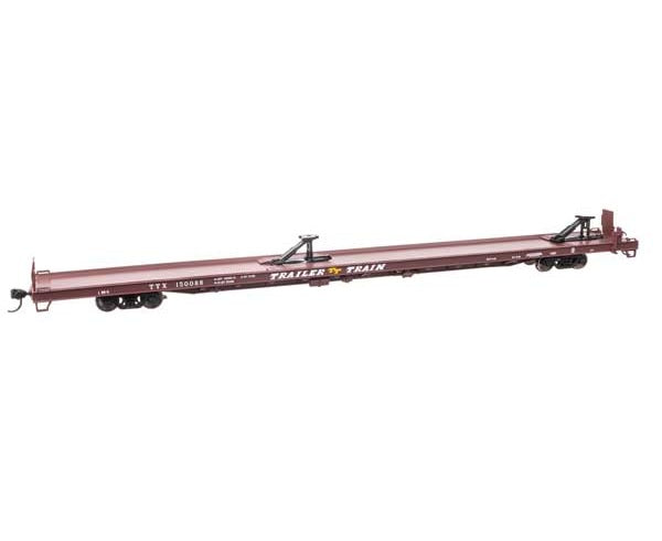 WalthersMainline (910-5732) | 89' Channel Side Flatcar | Trailer-Train TTX #150088 | HO Scale
