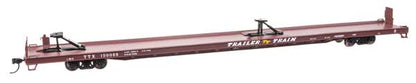 WalthersMainline (910-5732) | 89' Channel Side Flatcar | Trailer-Train TTX #150088 | HO Scale