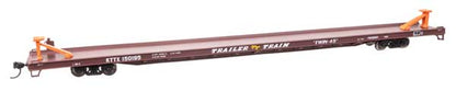 WalthersMainline (910-5749) | 89' Channel Side Flatcar | Trailer-Train KTTX #151015 | HO Scale