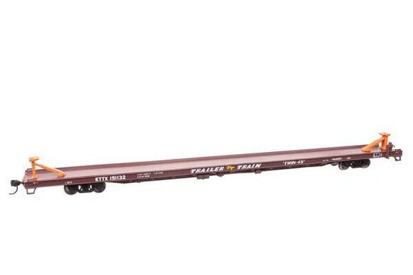 WalthersMainline (910-5748) | 89' Channel Side Flatcar | Trailer-Train KTTX #150228 | HO Scale