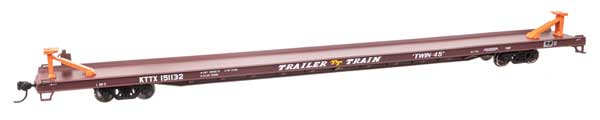 WalthersMainline (910-5748) | 89' Channel Side Flatcar | Trailer-Train KTTX #150228 | HO Scale