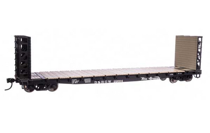 WalthersMainline 53' GSC Bulkhead Flatcar - Denver & Rio Grande Western(TM) #22664 - HO Scale