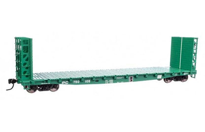 WalthersMainline 53' GSC Bulkhead Flatcar - Penn Central #750110 - HO Scale