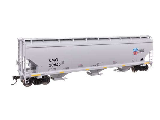WalthersMainline 60' NSC 5150 3-Bay Covered Hopper (910-7746) | Union Pacific #20615 | HO Scale
