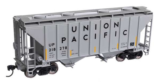 WalthersMainline 37' 2980 Cubic-Foot 2-Bay Covered Hopper, Union Pacific UP #218208, Ready to Run, HO Scale