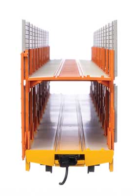 WalthersMainline (910-8113) | 89' Flatcar w/ Bi-Level w/ Shielded Auto Rack | Illinois Central Gulf TTBX #965506 | HO Scale