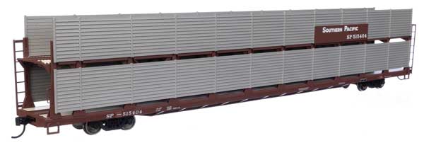 WalthersMainline (910-8125) | 89' Flatcar w/ Bi-Level w/ Shielded Auto Rack | Southern Pacific #515404 | HO Scale
