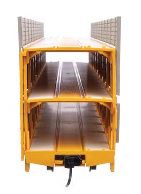 WalthersMainline (910-8306) | 89' Flatcar w/ Tri-Level Shielded Auto Rack | Chesapeake & Ohio TTKX #850470 | HO Scale