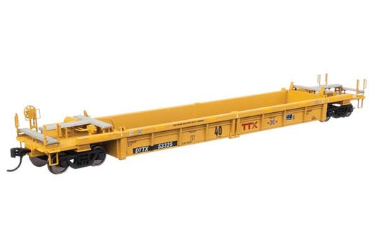 Walthers Mainline | Thrall Rebuilt 40' Well Car | TTX DDTX #53325 | Red TTX & Next Load Logo | HO Scale