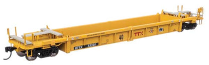 Walthers Mainline | Thrall Rebuilt 40' Well Car | TTX DDTX #53325 | Red TTX & Next Load Logo | HO Scale