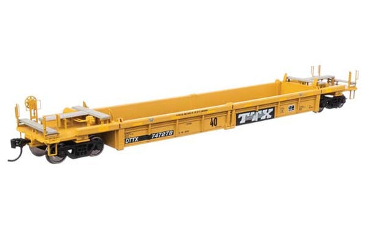 Walthers Mainline | Thrall Rebuilt 40' Well Car | TTX DDTX #747414 | Large TTX Logo | HO Scale