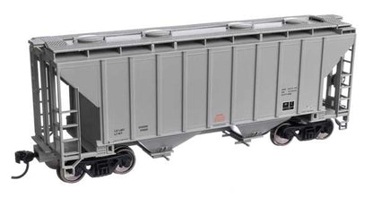 WalthersMainline (910-8501) | 37' 2980 Cubic-Foot 2-Bay Covered Hopper | Data Only | HO Scale