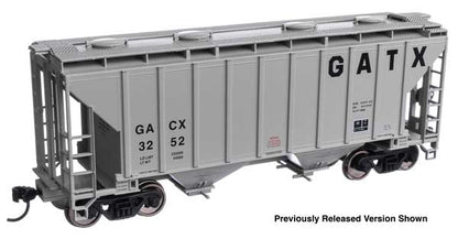 WalthersMainline (910-8511) | 37' 2980 Cubic-Foot 2-Bay Covered Hopper | GACX #3233 | HO Scale