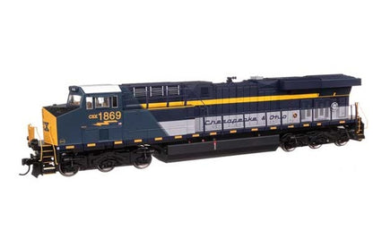 WalthersMainline GE ES44AC Evolution Series GEVO (910-10226) | CSX #1869 | C&O Heritage | Standard DC | HO Scale
