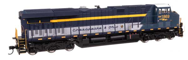 WalthersMainline GE ES44AC Evolution Series GEVO (910-10226) | CSX #1869 | C&O Heritage | Standard DC | HO Scale