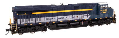 WalthersMainline GE ES44AC Evolution Series GEVO (910-10226) | CSX #1869 | C&O Heritage | Standard DC | HO Scale