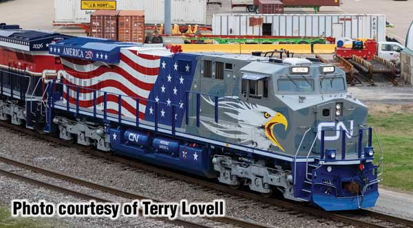WalthersMainline (910-20235) | GE ES44AC GEVO | Canadian National #1776 | America 250th Scheme, Screaming Eagle | DCC & Sound | HO Scale [PRE-ORDER]