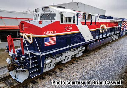 WalthersMainline (910-10236) | GE ES44AC GEVO | Canadian National #2026 | America 250th Scheme, Air Force One | Standard DC | HO Scale [PRE-ORDER]