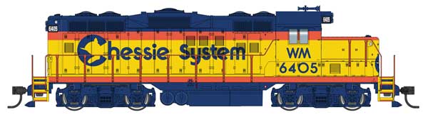 WalthersMainline (910-20509) | EMD GP9 Phase II w/ Chopped Nose | Western Maryland #6417 | Chessie System | DCC & Sound | HO Scale [PRE-ORDER]