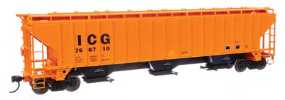 WalthersMainline 57' Trinity 4750 3-Bay Covered Hopper - Illinois Central Gulf #766764 - HO Scale