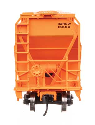 WalthersMainline ACF 5250 4-Bay Centerflow Covered Hopper - Denver & Rio Grande Western(TM) D&RGW #15590 - HO Scale