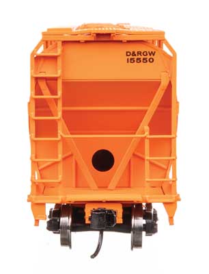 WalthersMainline ACF 5250 4-Bay Centerflow Covered Hopper - Denver & Rio Grande Western(TM) D&RGW #15590 - HO Scale