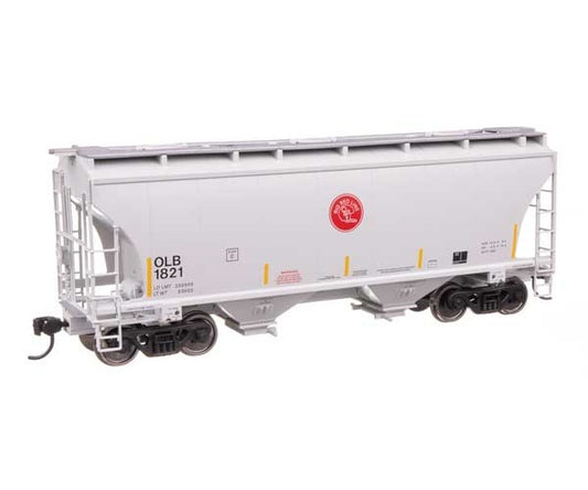 WalthersMainline 39' Trinity 3281 2-Bay Covered Hopper (910-49321) | Omaha, Lincoln and Beatrice Rwy #1803 | HO Scale