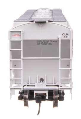 WalthersMainline 39' Trinity 3281 2-Bay Covered Hopper (910-49324) | Omaha, Lincoln and Beatrice Rwy #1821 | HO Scale