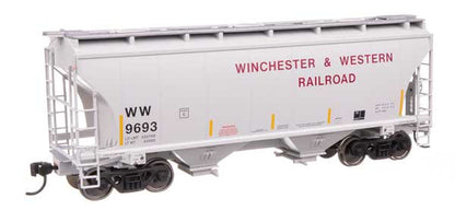 WalthersMainline 39' Trinity 3281 2-Bay Covered Hopper (910-49332) | Winchester & Western #9693 | HO Scale