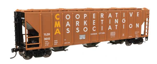 WalthersMainline (910-49422) | 50' Pullman-Standard PS2-CD 4427 3-Bay Covered Hopper | CMA TLDX #3017 | HO Scale