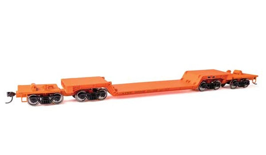 WalthersMainline 81' 8-Axle Depressed Center Flatcar (910-50225) | Santa Fe #90011 | HO Scale