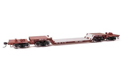 WalthersMainline 81' 8-Axle Depressed Center Flatcar (910-50234) | Southern #50020 | HO Scale