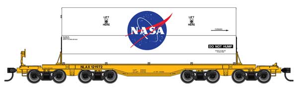 WalthersMainline 910-51009 66' Rocket Train Booster Car NASA NLAX #121972 HO Scale Pre-Order