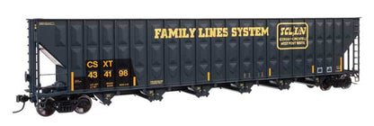 WalthersProto (910-56376) | 73' Greenville 7,000 Cu Ft Wood Chip Hopper | CSX #434153 | Patched Family Lines SCL/FLS | HO Scale [PRE-ORDER]
