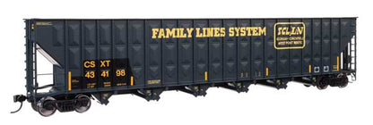 WalthersProto (910-56376) | 73' Greenville 7,000 Cu Ft Wood Chip Hopper | CSX #434153 | Patched Family Lines SCL/FLS | HO Scale [PRE-ORDER]