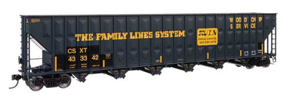 WalthersProto (910-56378) | 73' Greenville 7,000 Cu Ft Wood Chip Hopper | CSX #433330 | Patched Family Lines L&N/FLS | HO Scale [PRE-ORDER]