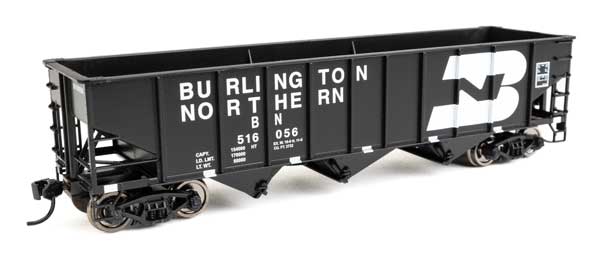 WalthersMainline (910-56735) | 70-Ton AAR 3-Bay Open Hopper | Burlington Northern #516535 | HO Scale
