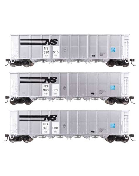 WalthersMainline 50' RD-4 Hopper - Norfolk Southern Set #1 - 3 Pack - HO Scale