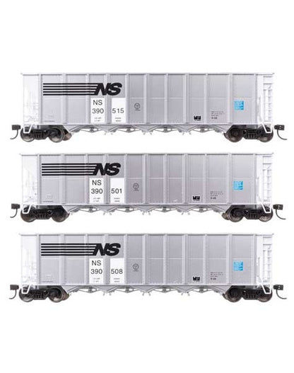 WalthersMainline 50' RD-4 Hopper - Norfolk Southern Set #1 - 3 Pack - HO Scale